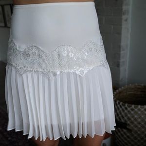 Express lace white shirt